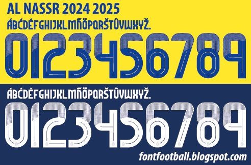 Font Vector AL Nassr 2024 2025 kit