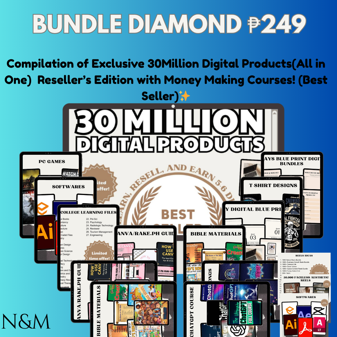 DIGITAL PRODUCT BUNDLE DIAMOND ( with Master Resell Rights) | NEIL MAR MORRE