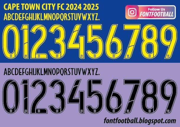 Font Vector Cape Town City FC 2024 2025 kit