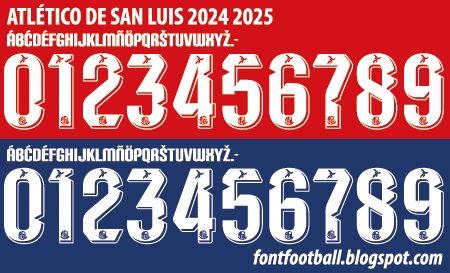 Font Vector Atlético de San Luis 2024 2025 kit