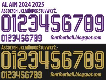 Font Vector AL Ain 2024 2025 kit