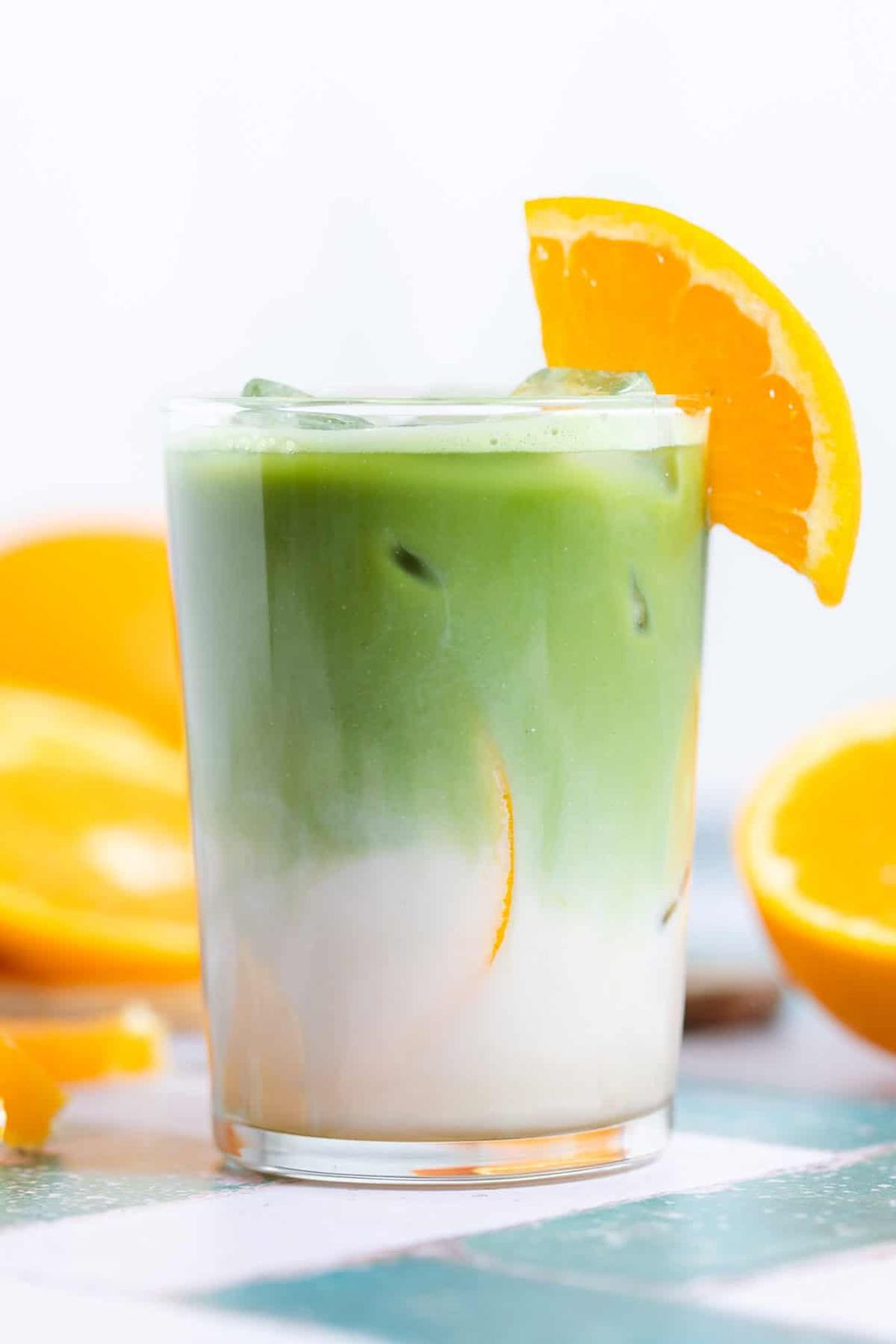 Mandarin Matcha Latte (Iced)