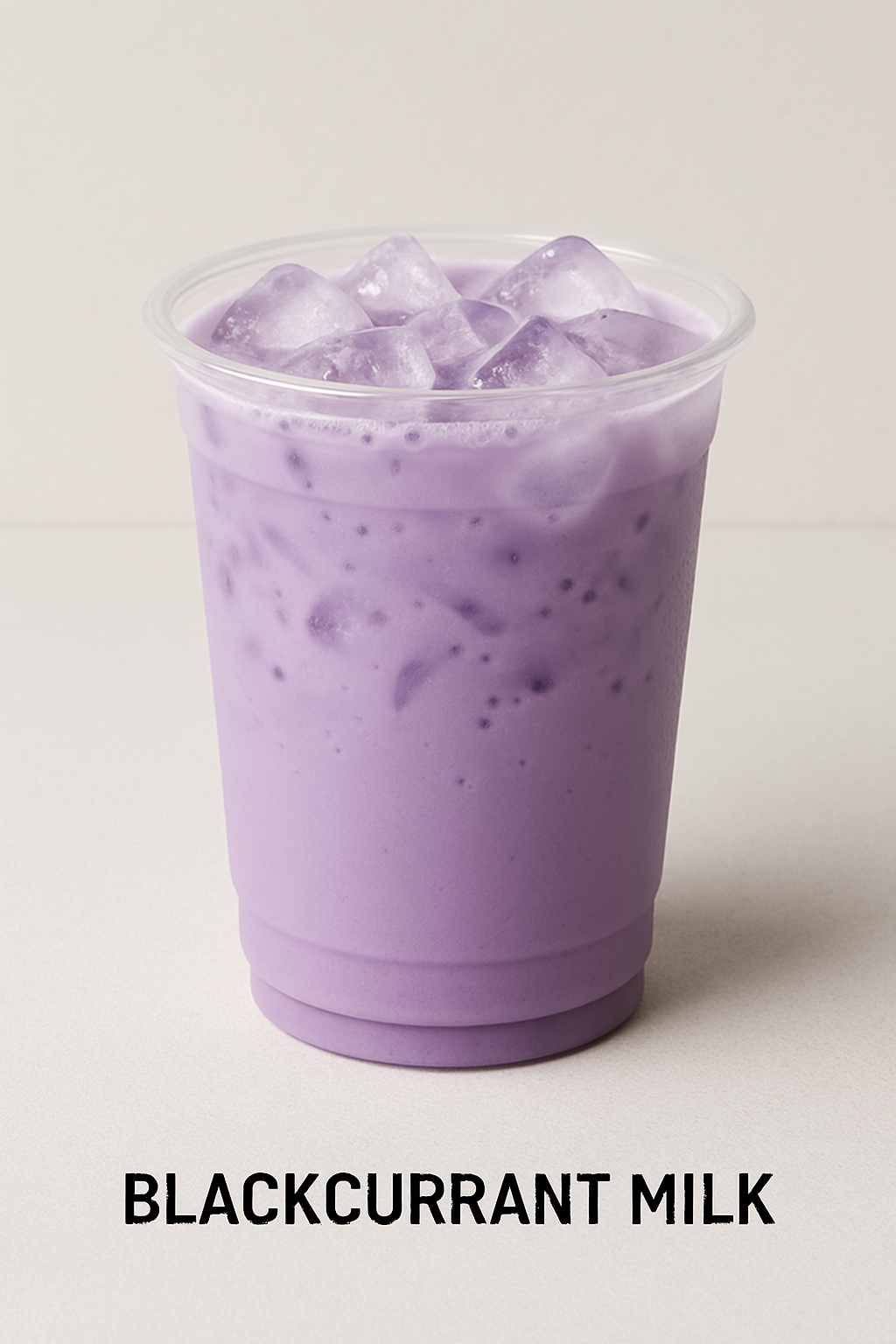 Blackcurrant Milk (Iced)