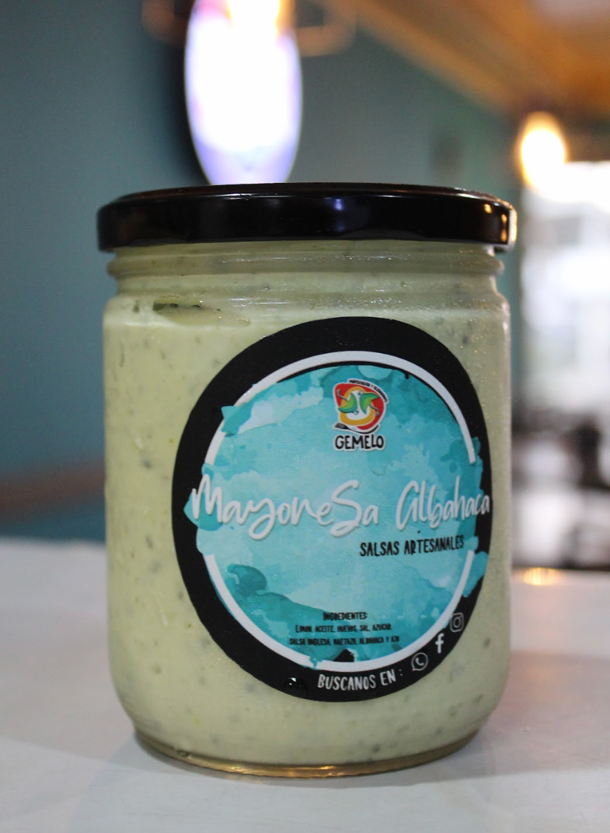 Mayonesa con albahaca