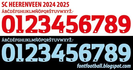 Font Vector SC Heerenveen 2024 2025 kit
