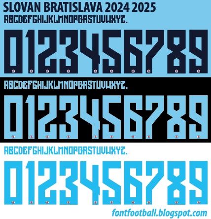 Font Vector Slovan Bratislava 2024 2025 kit