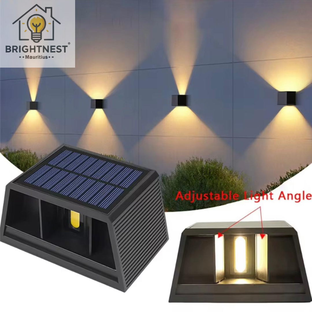 Modern Solar Led Wall Light with Adjustable Beams