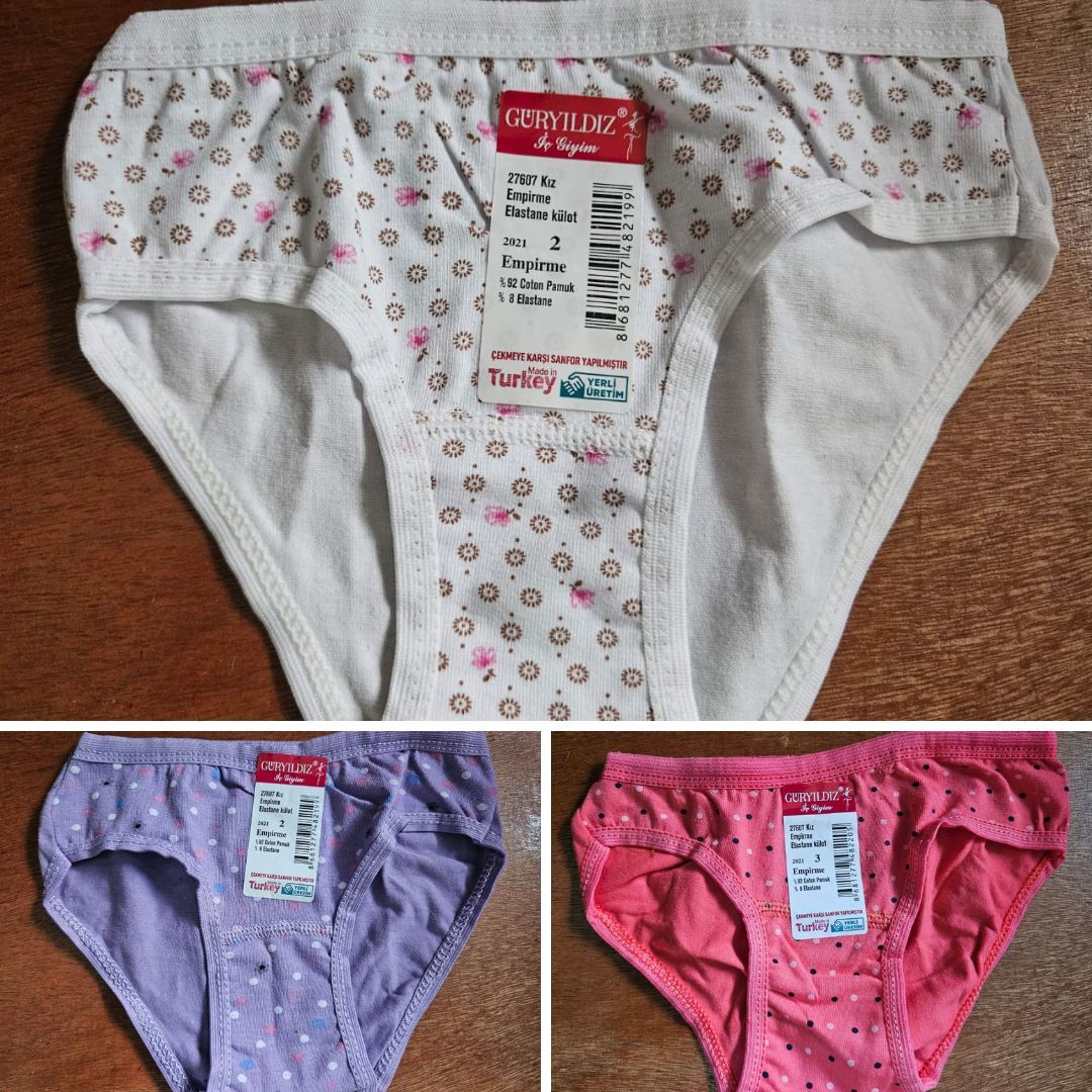Lot de 3 Slips Petite Fille 
