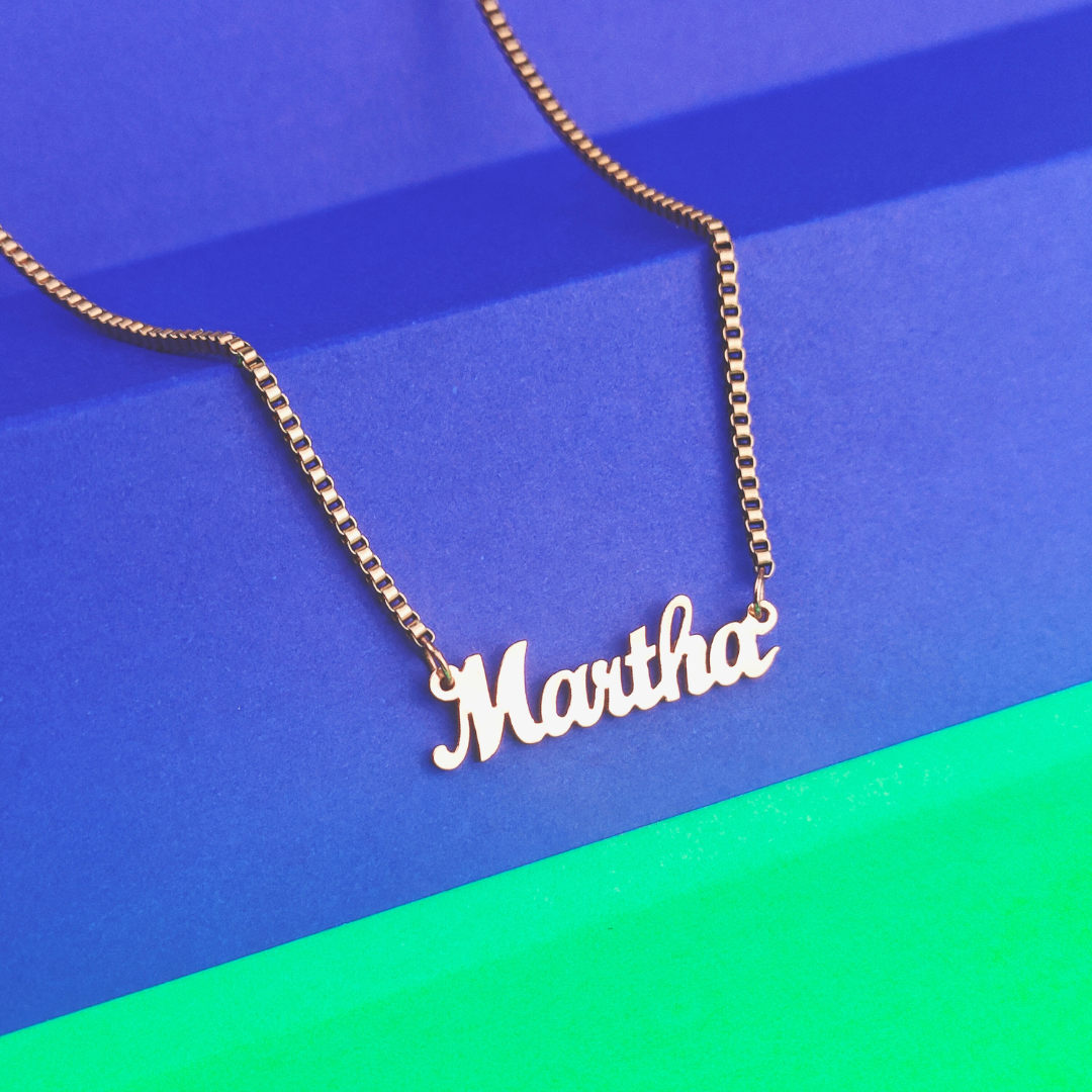 Italian Necklace with English Name