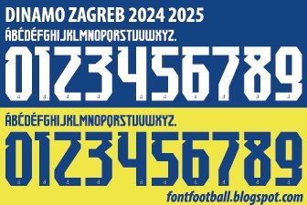 Font Vector Dinamo Zagreb 2024 2025 kit