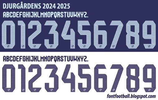 Font Vector Djurgårdens IF Fotboll 2024 2025 kit
