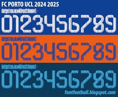 Font Vector Fc Porto UCL 2024 2025 kit