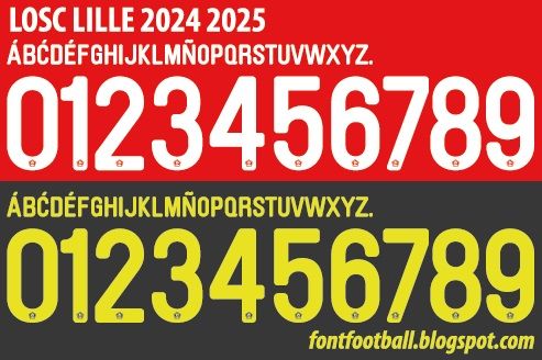 Font Vector LOSC Lille 2024 2025 kit