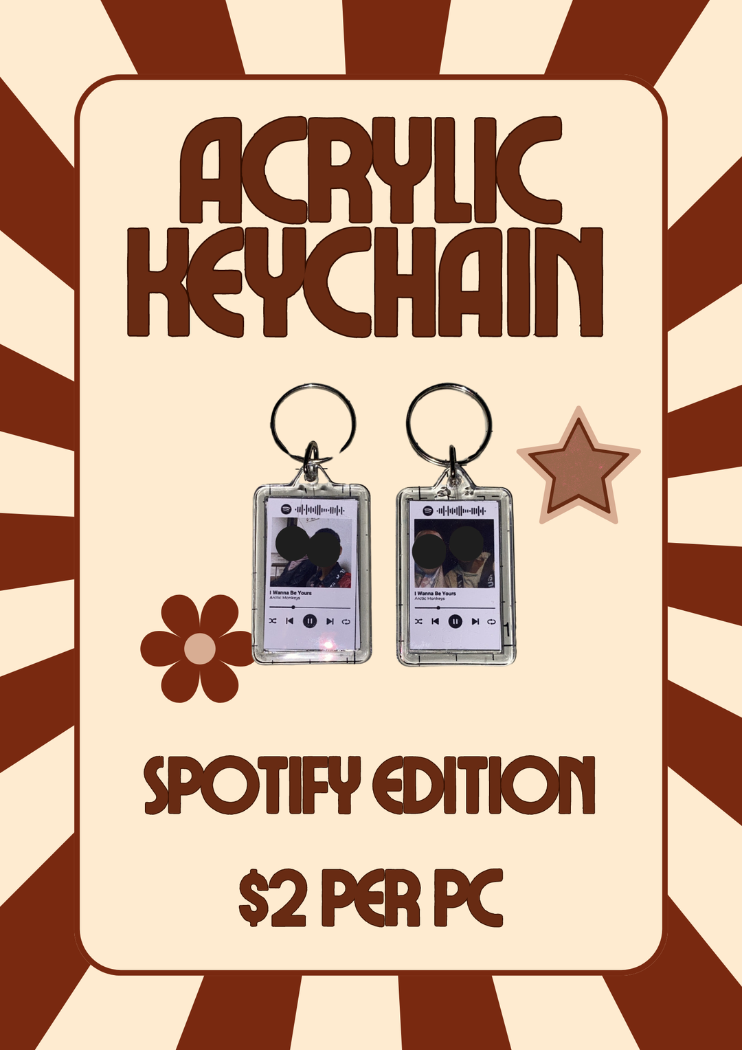 Spotify Acrylic Keychain