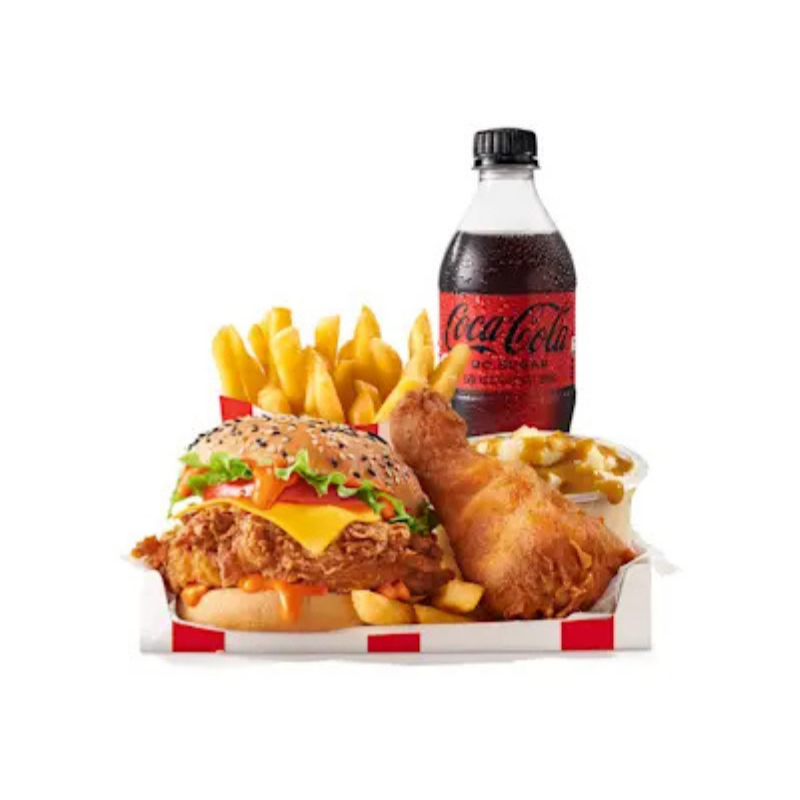 Fully Loaded Box Buddy (With Zinger Burger)