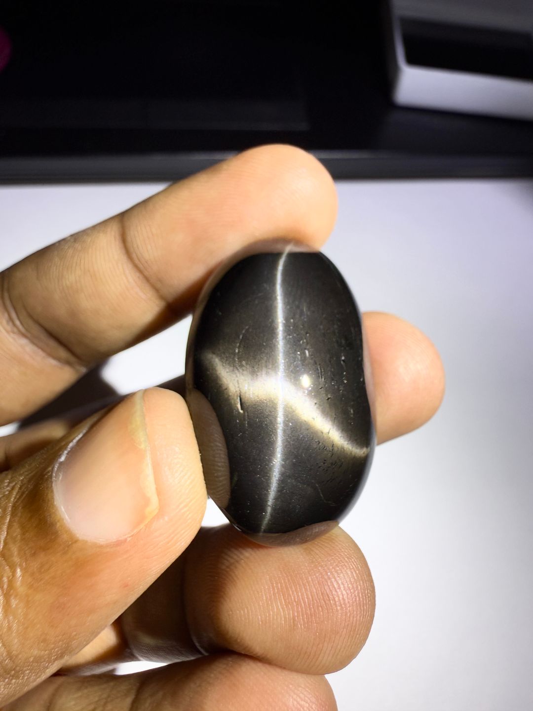 94.7ct Natural Black Star Diopside 