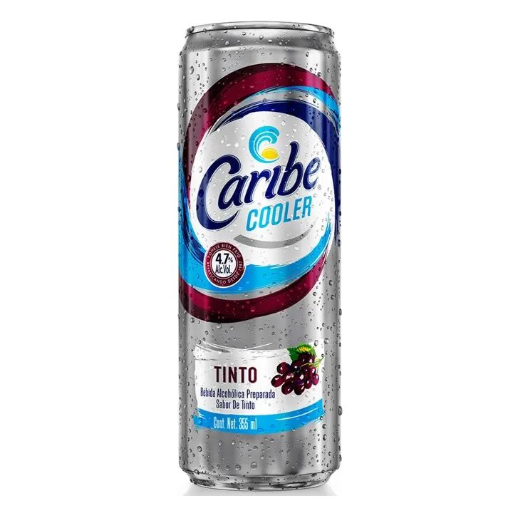 Caribe Cooler Lata Slim Tinto Caribe Cooler 355.0 mL