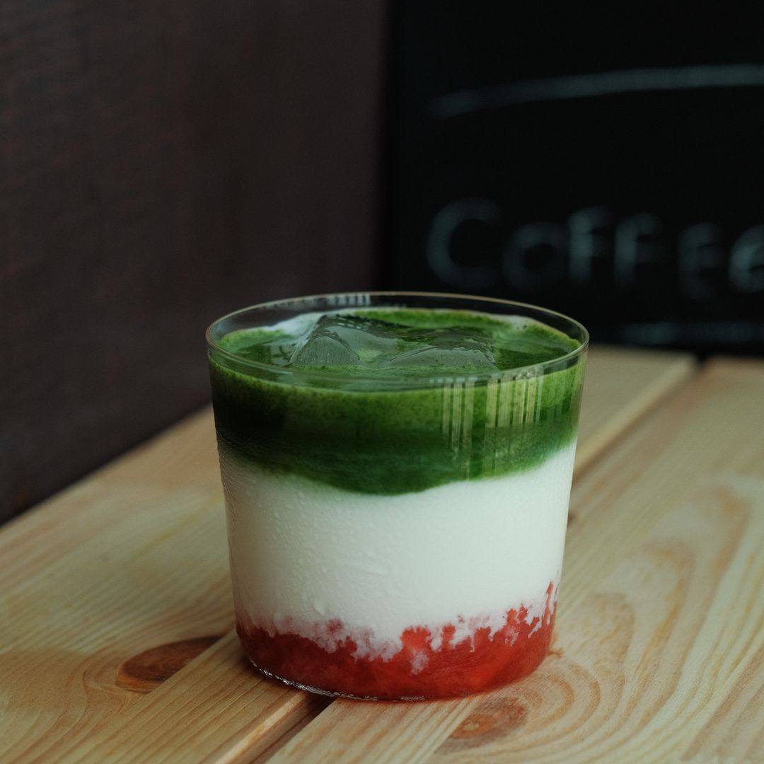 Strawberry Matcha Latte