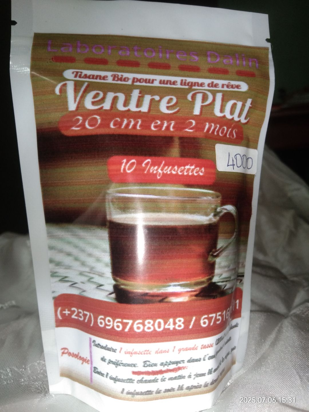 Tisane Ventre Plat - Ballonnement Gaz Graisse Colon etc