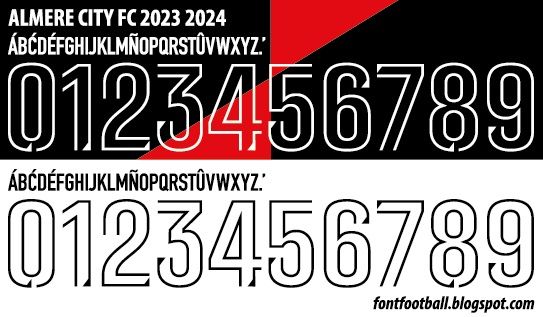 Font Vector Almere City FC 2023 2024 kit