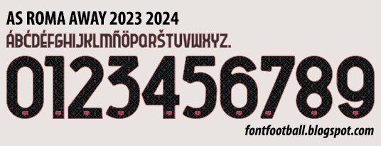 Font Vector AS Roma Away 2023 2024 kit