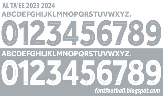 Font Vector AL Ta'ee 2023 2024 kit
