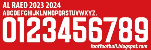 Font Vector AL Raed 2023 2024 kit