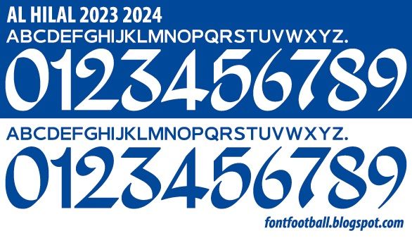 Font Vector AL Hilal FC 2023 2024 kit