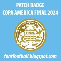 Patch Badge Copa America Final Argentina vs Colombia 2024 Vector