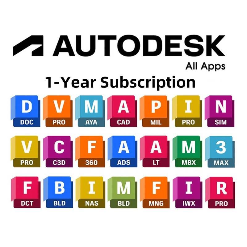 Autodesk Comercial Todos os Aplicativos 1 Ano 