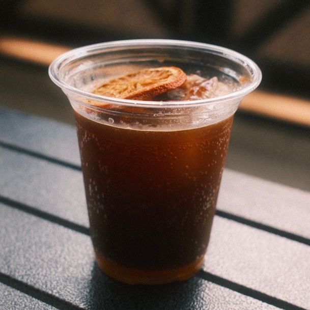 iced yuzu tonic americano