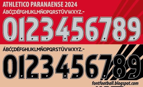 Font Vector Athletico Paranaense 2024 kit