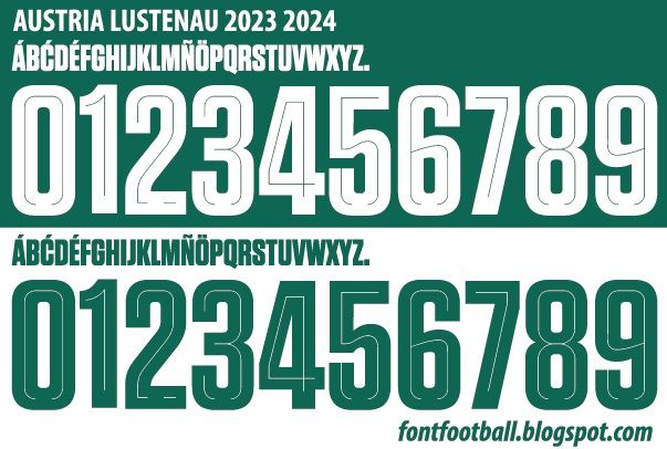 Font Vector Austria Lustenau 2023 2024 kit