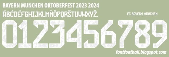 Font Vector Bayern Munchen Oktoberfest 2023 2024 kit