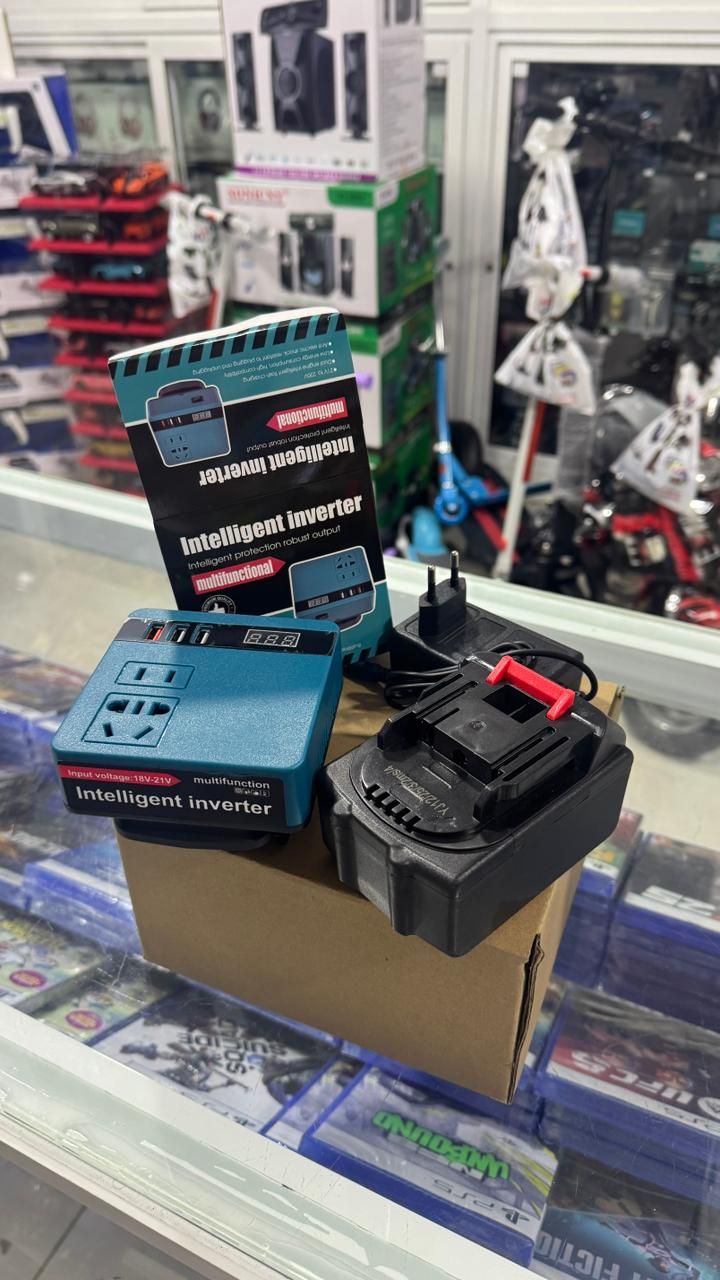 Smart Inverter with Lithium Battery, 21V to 220VAC