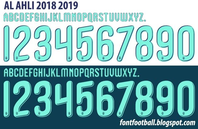 Font Vector AL Ahli 2018 2019 kit