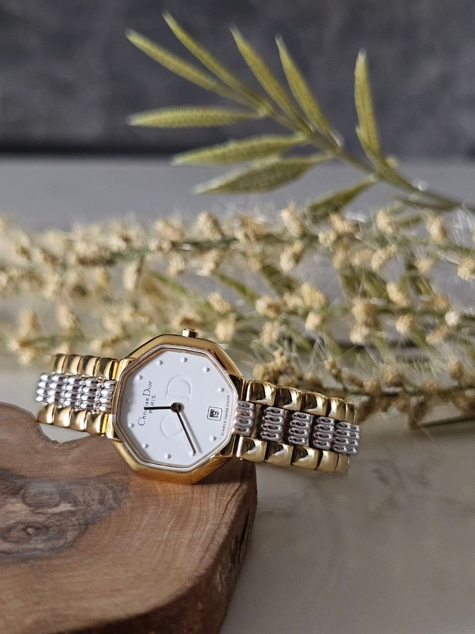 Christian Dior Octagonal Gold