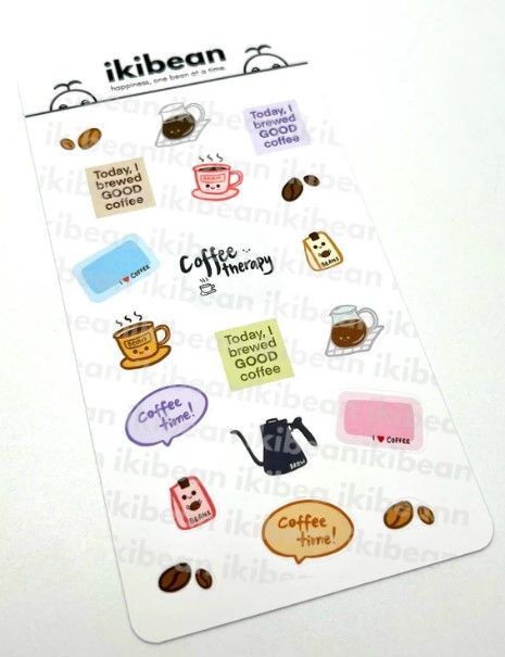 ikibean - Sticker Sheet - Coffee Therapy