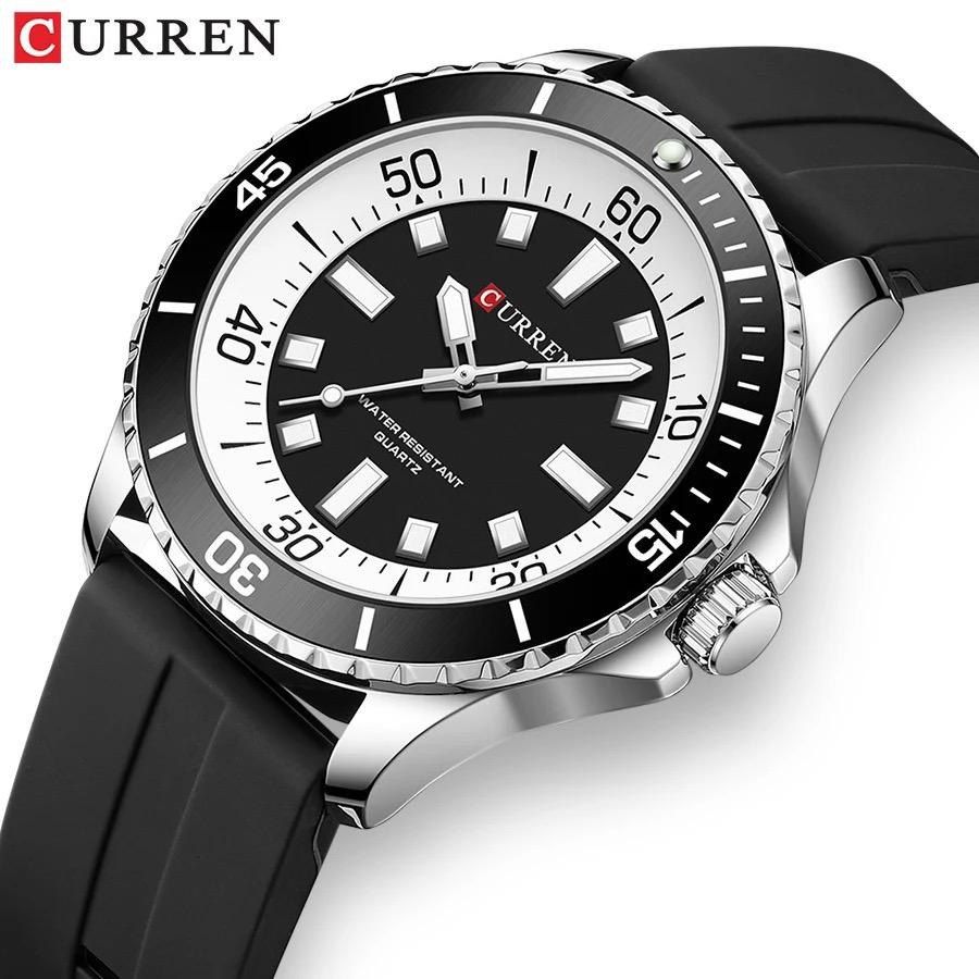 Montre Curren 8448 En Silicone Noir