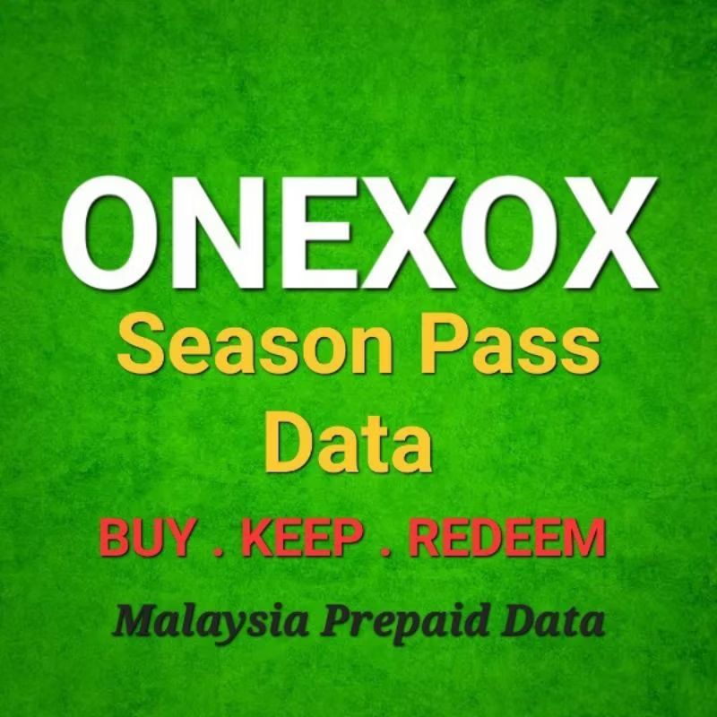 ONEXOX Season Pass Data Malaysia Prepaid Top-up