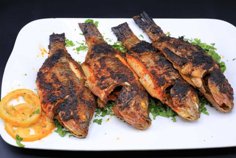 سمك شعري مشوي