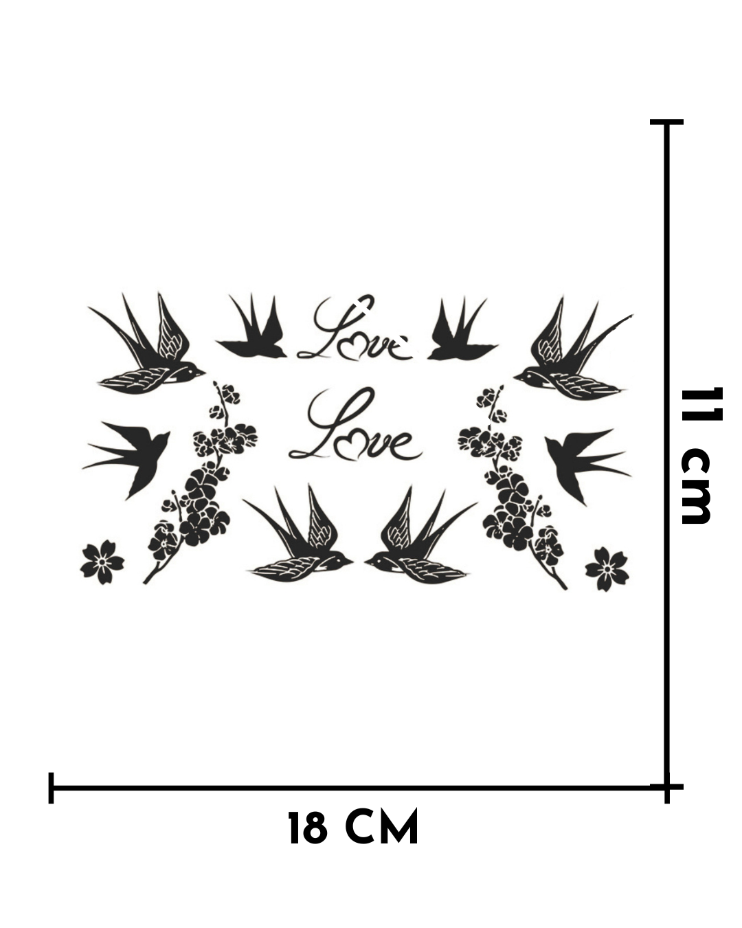 Pajaros, amor y flores - W 138