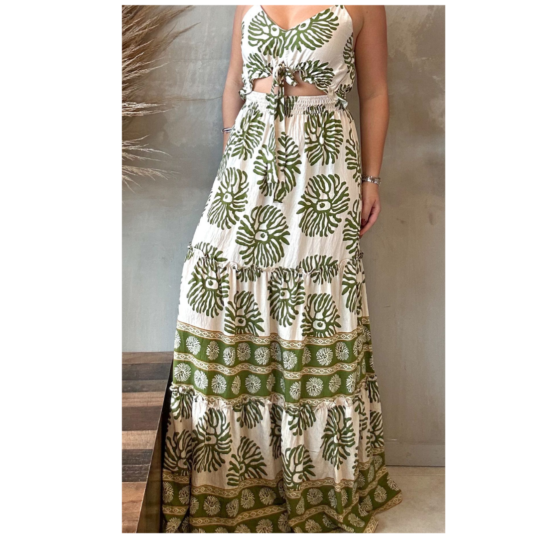 Zoe Olive Dress 