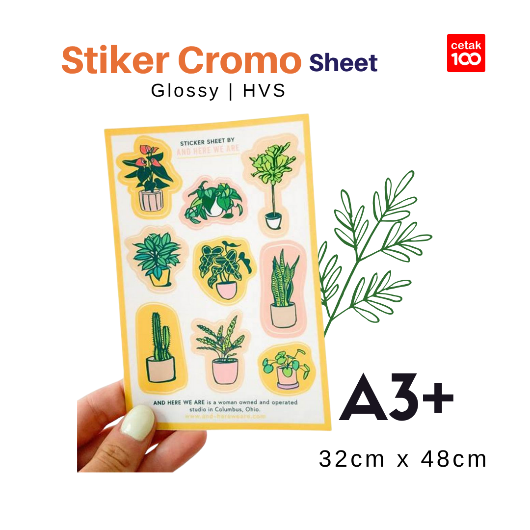Stiker Cromo Glossy / HVS A3+