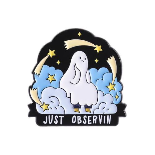 Just Observin Ghost Pin