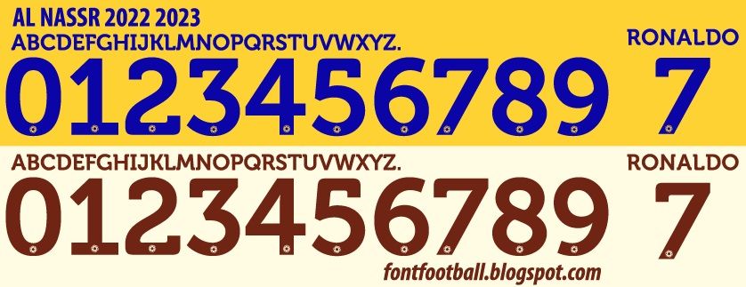 Font Vector AL Nassr 2022 2023 kit
