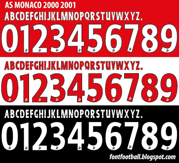 Font Vector AS Monaco 2000 2001 kit