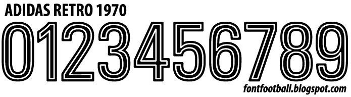Font Vector Adidas Retro 1970 kit