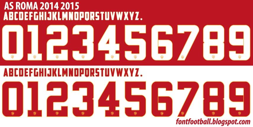 Font Vector AS Roma 2014 2015 Kit