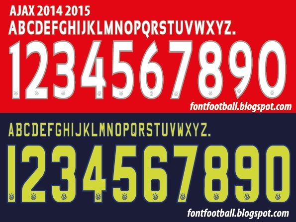 Font Vector Ajax 2014 2015 kit